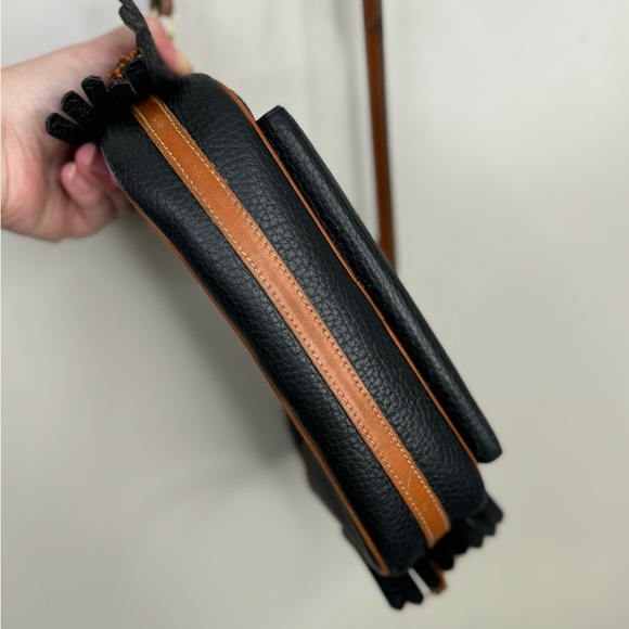 Dooney & Bourke ultra rare Air Force blue pebbled leather large SCOTTISH KILTY - Picture 13 of 14